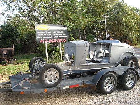 1933 Dodge Roadster back from sandblaster